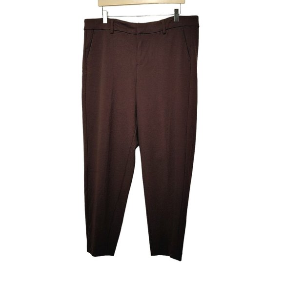 Liverpool Pants - Women's Liverpool Los Angeles Plus Kelsey Knit Trouser Plus 18W Currant Color